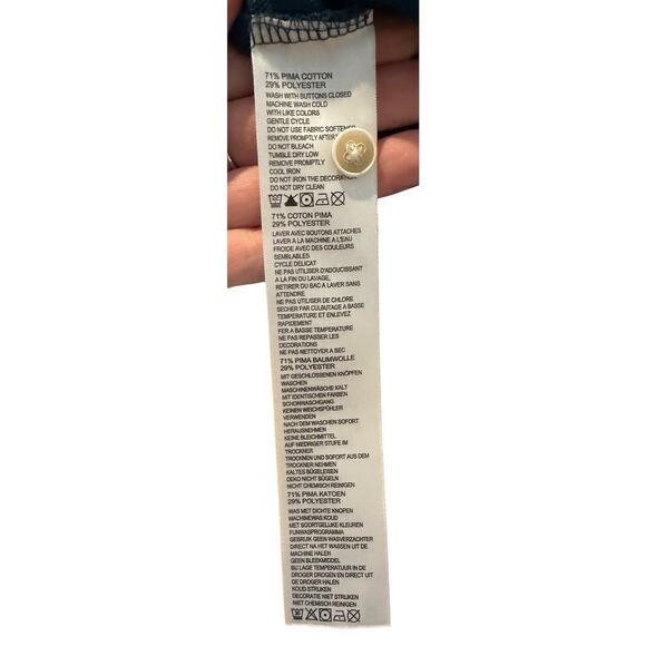 TOMMY BAHAMA : Emfielder Polo Long Sleeve - XXL/TTG - Teal Blue (like new) - Picture 6 of 8